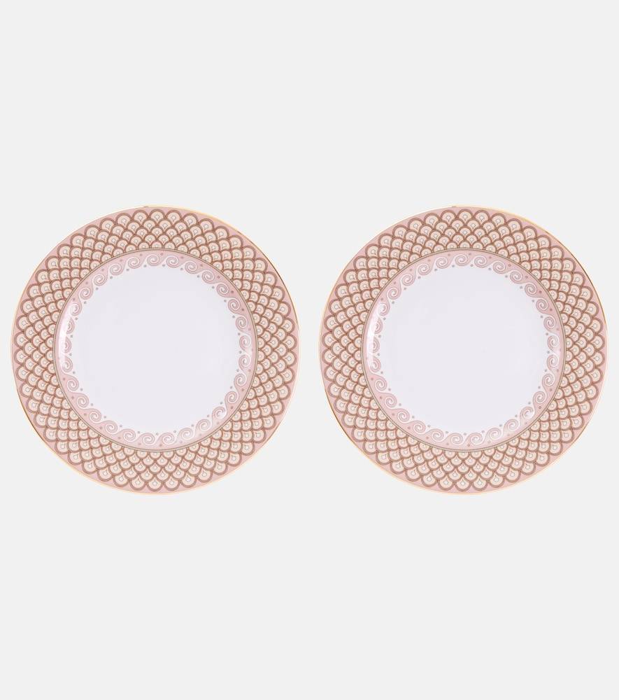 La DoubleJ Odysseus Dusty Pink set of 2 dinner plates