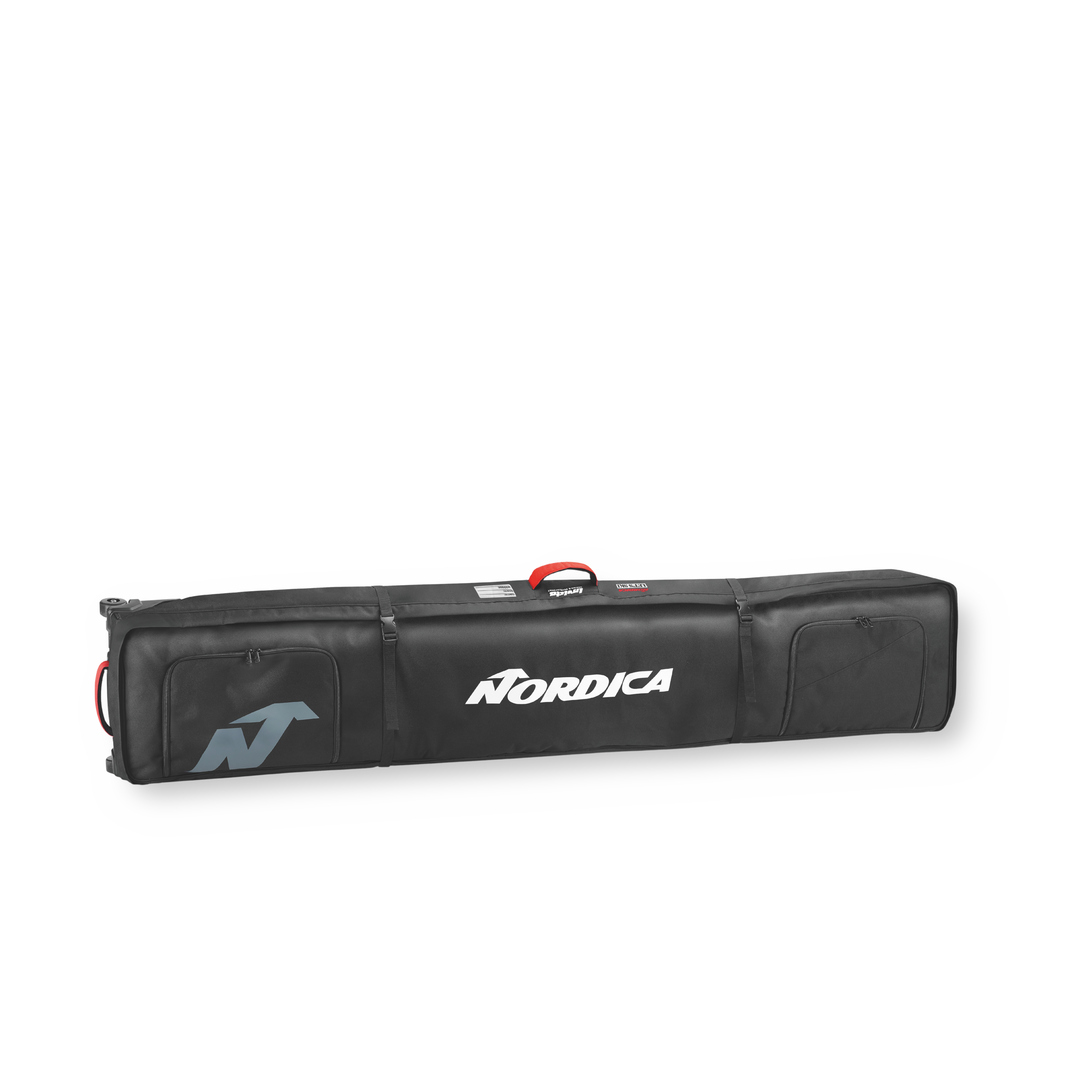 Nordica Double Roller Ski Bag BLACK/WHITE/RED (USEX (ONE SIZE))