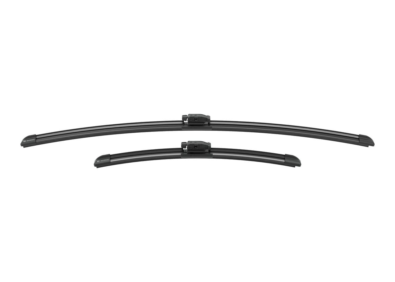 BOSCH AeroTwin Flat Wiper Blades for Imported A250S Vehicles, 650/360mm,