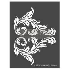 Re-design with Prima Decor Stencils - Splendid Scroll - 666613