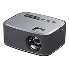 Beausoleil T20 Mini multimediaprojektor, hemmabio, lämplig för hemmabio, utomhus, USB-projektor, EU-
