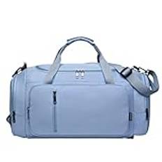 Sport Gymväska Duffel 20in Oxford Cloth Travel Garment Bag, Carry On Garment Duffel Bag För Kvinnor Sportväska Helg Ryggsäck (Color : Blue, Size : 53 * 24 * 24 cm)