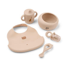 Liewood Mileah baby mealtime servisset Apple blossom - Rosa