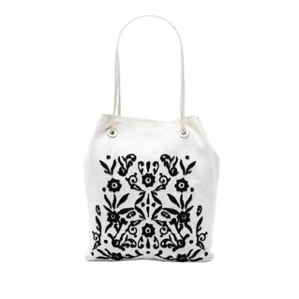 Prada Vintage Pre-owned Vintage Tote - Vintage - Dame - Hvid - ONE SIZE - Læder