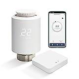 Elektronisk Smart Radiator Termostat Set med Zigbee Gateway WiFi Starter Kit Programmerbara Radiator Termostater WiFi Intelligent Värmestyrning via App, Alexa Google Assistant, Smart Life, Tuya
