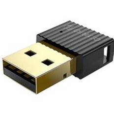 Orico mini usb bluetooth-sändare får trådlös bluetooth 5.0 dongle o mottar adapter aptx för pc-bärbar dator - Svart
