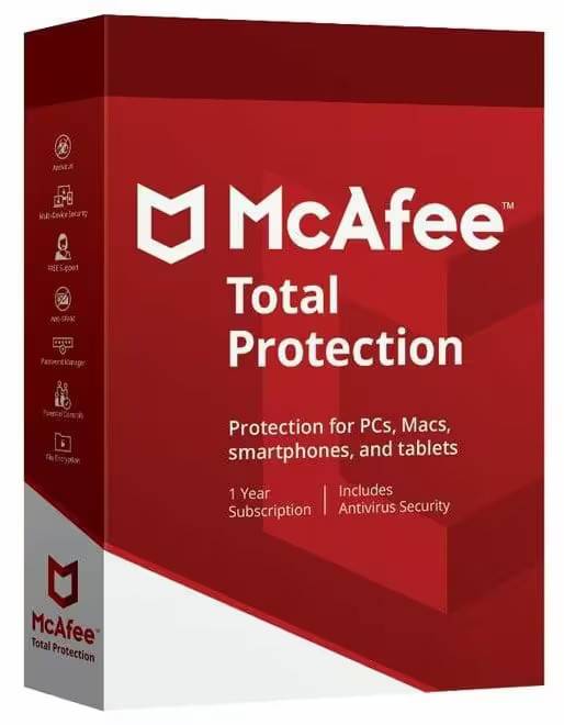 McAfee Total Protection (1 År / 1 PC) - Senaste versionen + gratis uppdateringar