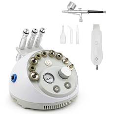 4 i 1 Diamond Dermabrasion Microdermabrasion Skin Scrubber Vacuum Facial peeling Sprayer Blackhead Acne Remover Hudvård Skönhetsmaskin Elitzia ET33P4
