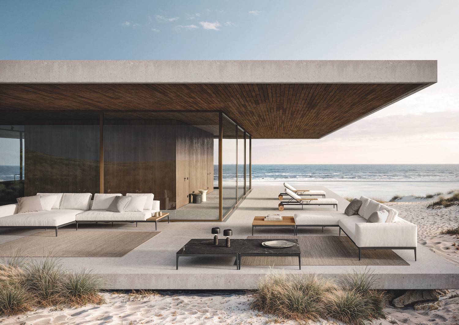 Grid lounge serie - stel fås i 4 farver - Chill unit / Cameron granite
