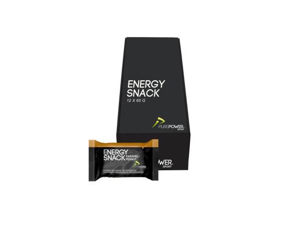 PurePower Energy Snack energibar karamel/peanuts 60 g. - 12 stk.