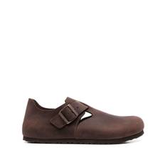 Birkenstock - Habana sandaler med spänne - herr - gummi/kalvskinn/kalvskinn - 43 Regular - Brun