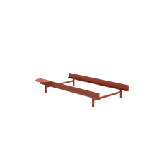 Moebe Bed Sengeramme Lav - 90 cm m. 1 sidebord Terracotta