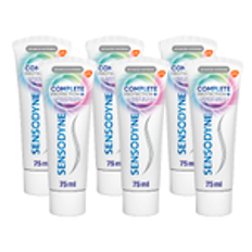 Sensodyne Complete Protection + Advanced Whitening Tandpasta Multiverpakking 6x75ML