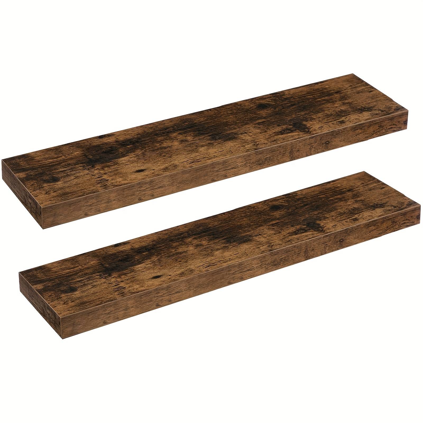 Wall Shelf, Floating Shelf Set Of 2, Sturdy Wall Shelves, 80 X 20 X 3.8 Cm Hanging Shelves, With Invisible Brackets, For Bathroom, Bedroom, Kitchen, Office, Living Room