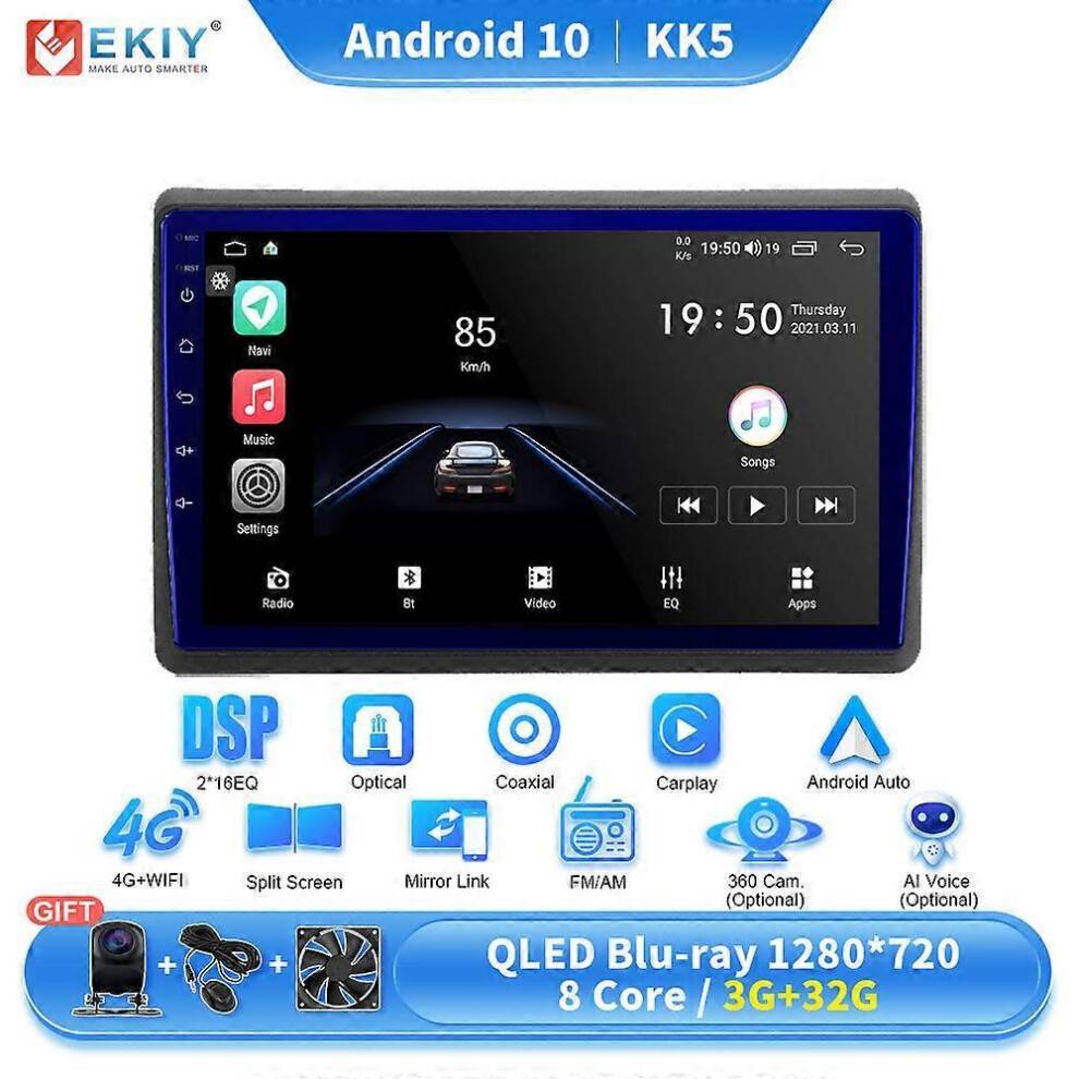 (KK5 3G 32G) Car Radio 2Din Android For Renault Master 2010-2019 For Nissan NV400 2010-2020 For Opel Movano 2 2010-2019 Navi Carplay