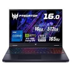 Acer Predator Helios Neo 16 Windows 11 Home 14th Generation Intel Core i7 RTX 4060 Laptop GPU 16GB Memory 512GB SSD 16 inch WUXGA IPS 165Hz 3ms 6E