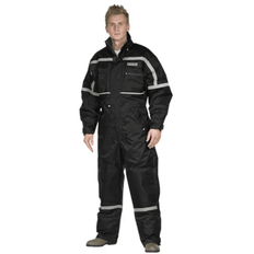 Thermo kedeldragt Størrelse 6XL Grå/Sort Ocean