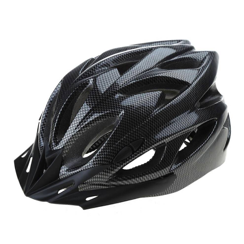 (Black) Cycling Helmet Integrated Molding Bicycle Bike Helmet Adjustable Adult Riding Helmet Medium Size Pink black