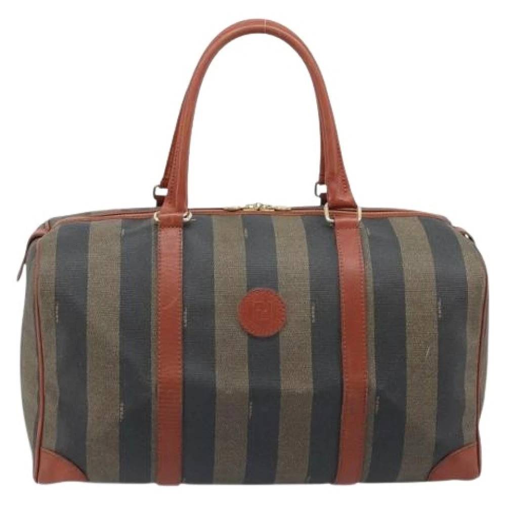 Fendi Vintage Pre-owned Vintage pequin boston taske - Vintage - Dame - Brun - ONE SIZE - Læder