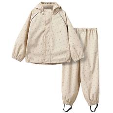 Sofie Schnoor Regnkläder - PU - Varash - Sand m. Blommor - Sofie Schnoor - 4 år (104) - Regnkläder