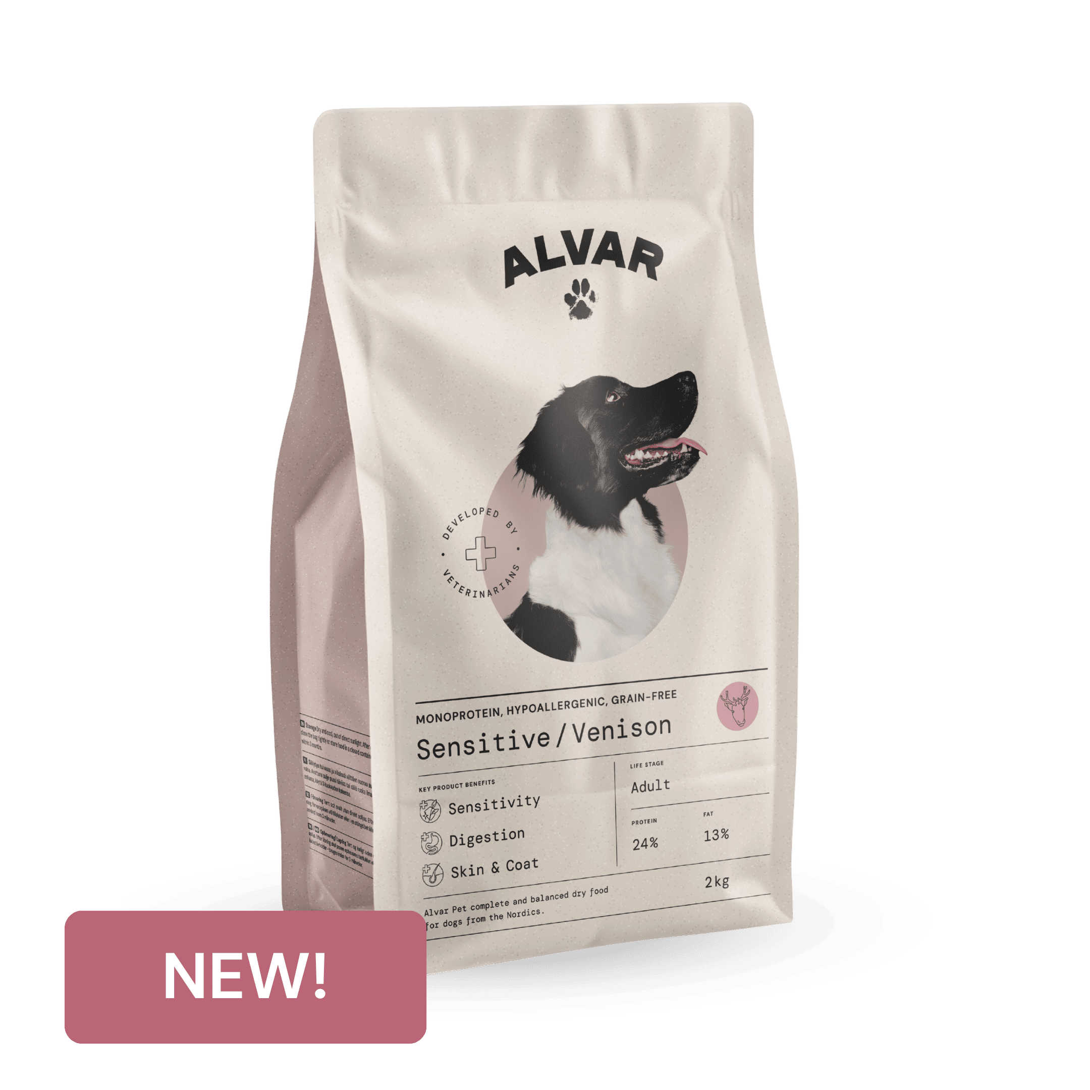 Alvar Pet Sensitive/Venison dry food - 2 kg