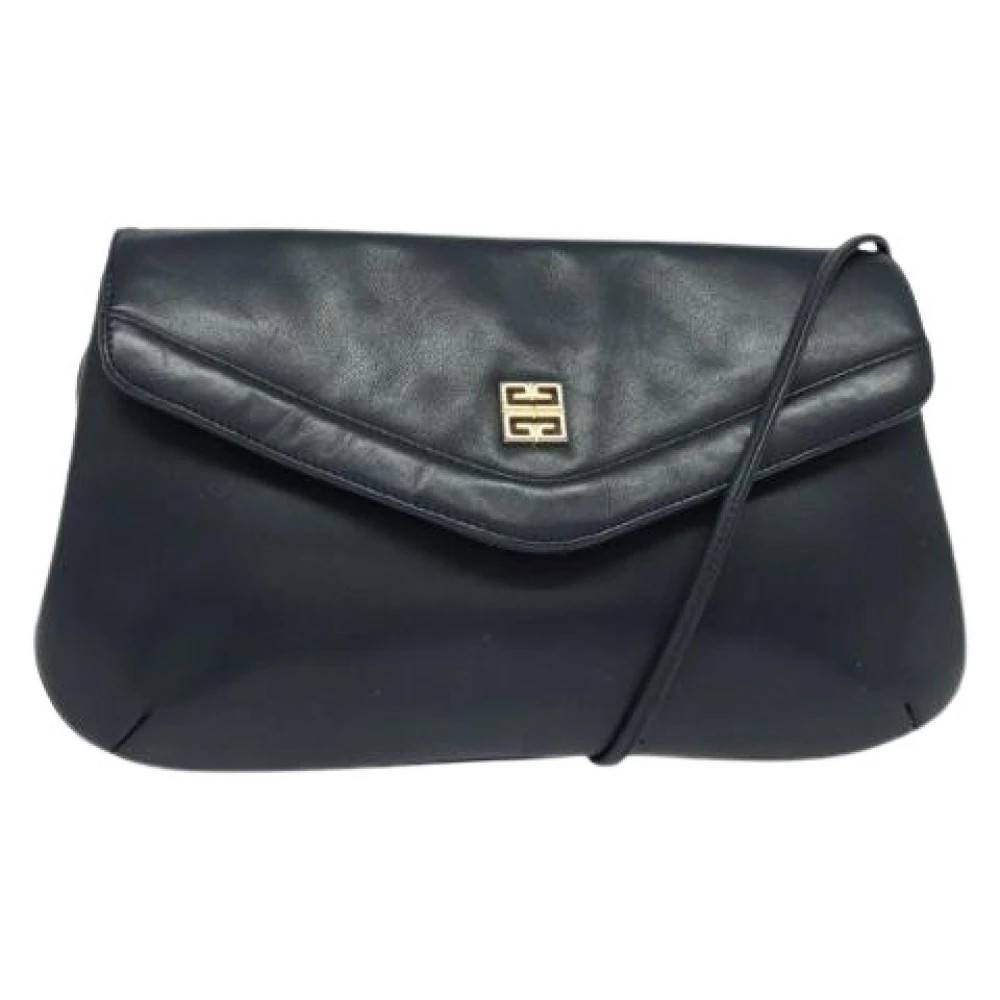 Givenchy Pre-owned Pre-owned Leather Cross Body Taske - Vintage - Dame - Blå - ONE SIZE - Uld