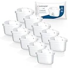 Wessper Vattenfilterpatroner kompatibla med Brita Maxtra/Maxtra+, Elemaris, Marella, Style, Fun, Paket med 10