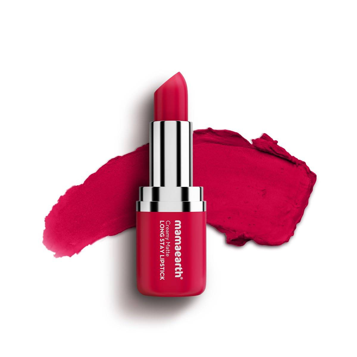 Mamaearth Creamy Matte Long Stay Lipstick 4.2g Tulip Magenta Hydrating Non-Drying Flakeproof Color