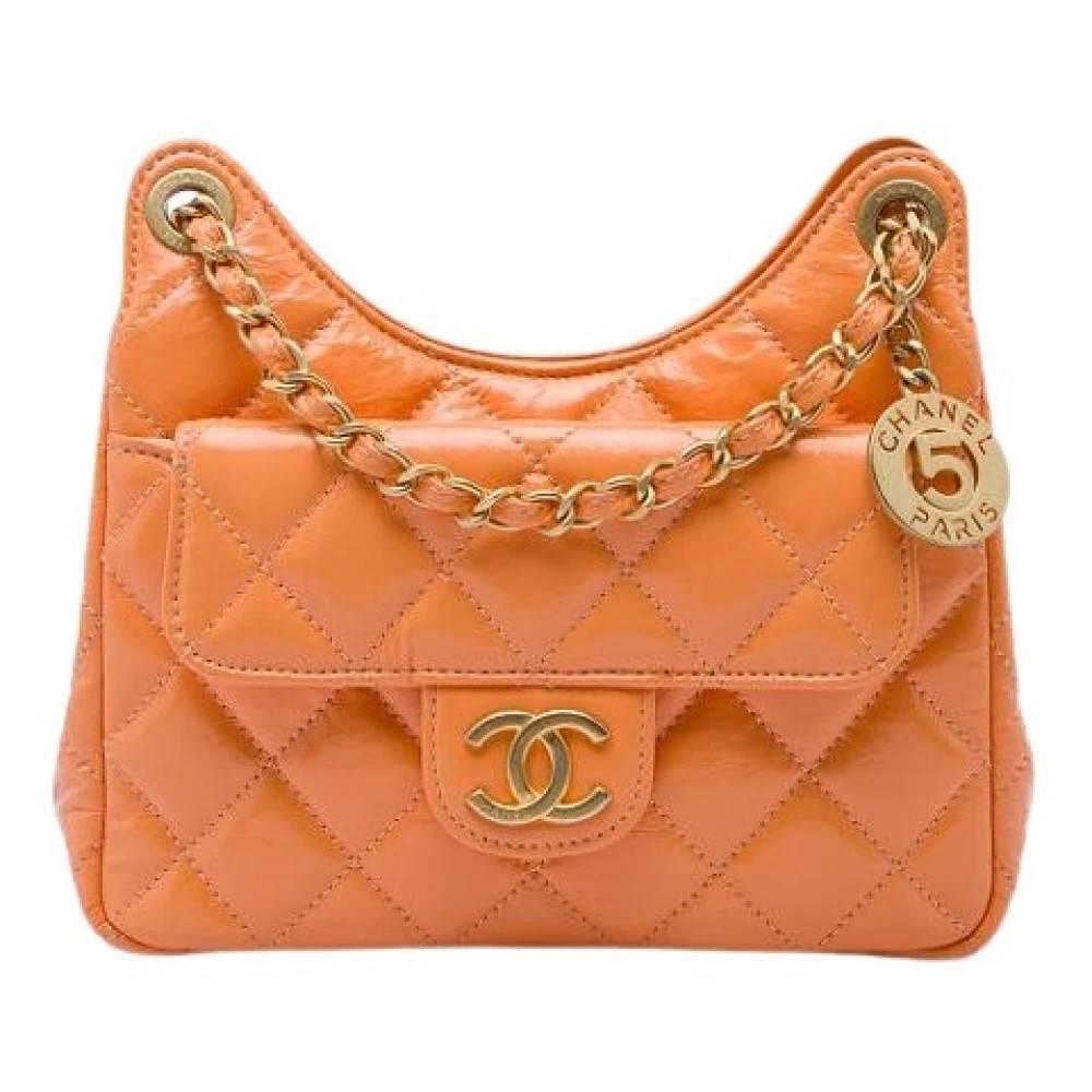 Chanel Vintage Pre-owned Hobo Bag - Vintage - Dame - Orange - ONE SIZE - Uld