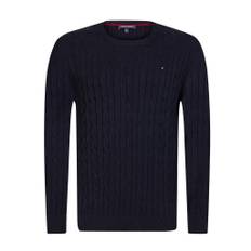 Tommy Hilfiger Classic Cable Knit Pullover - Navy (Størrelse: L)