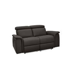 Sofa 2-sæders Pareli Brun, Læder/PU, Manuel liggestol - Brun, Læder/PU, Manuel liggestol Recliner sofaer