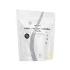 Vassleprotein + kreatin vanilj 750g Holistic ”Mängdrabatt”