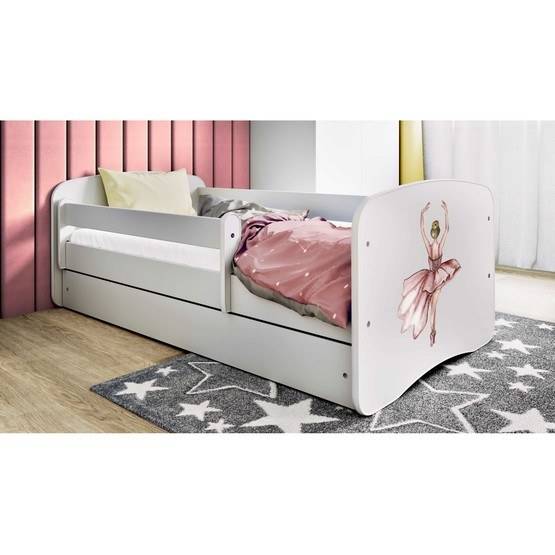 Kocot Kids Barnsäng - Babydreams Vit Med Madrass - Dansare 140x70 Cm