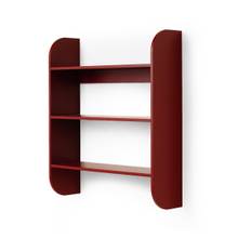 TÔNN furniture Strapats vägghylla 62x73,6 cm Burgundy - Röd