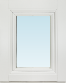 Svenska Fönster SF sidohängt fönster inåtgående 380x480mm höger 1-luft, insida trä utsida aluminium, 3-glas  (4x5)