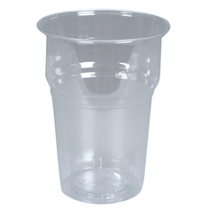 Engangsglas 11,2cm Ø8,5cm 30 cl klar PS - 1000 stk