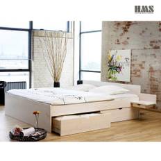 Messina Hvid Skuffeseng mx Madras og Bund 160x200