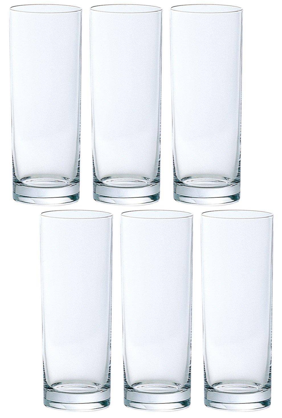 ADERIA Prologue Colin 12 Cocktailglas 360 ml Set med 6 Tillverkad i Japan Snyggt provsmakningsfest Cold Sake Vin Whisky Rak Vattenlikör Liten Ochoco