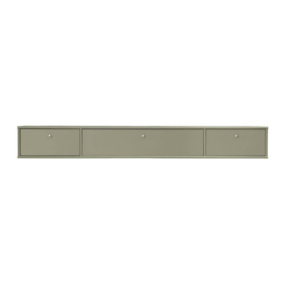 Mistral AV TV-Modul m. Klaplåge og 2 Skuffer Olive Green 77