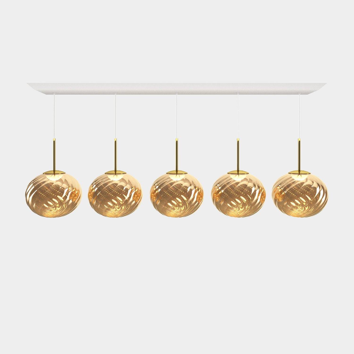 Tom Dixon - Whirl Linear Pendelsystem LED Gold