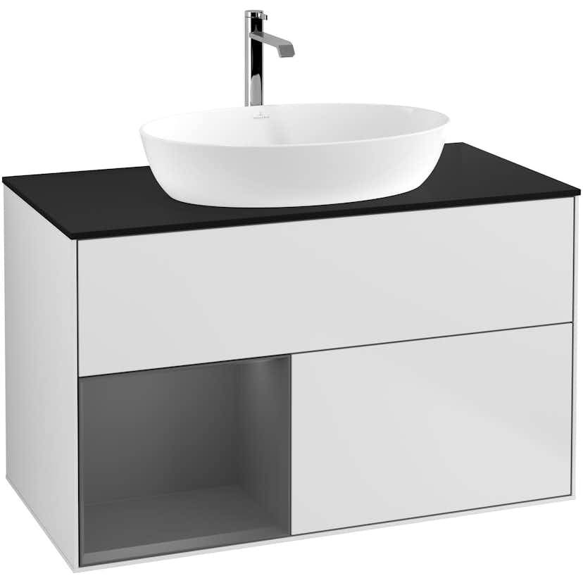 Tvättställsskåp Villeroy & Boch Finion med 2 Lådor Hylla och Bänkskiva för Fristående Tvättställ från Artis & Collaro