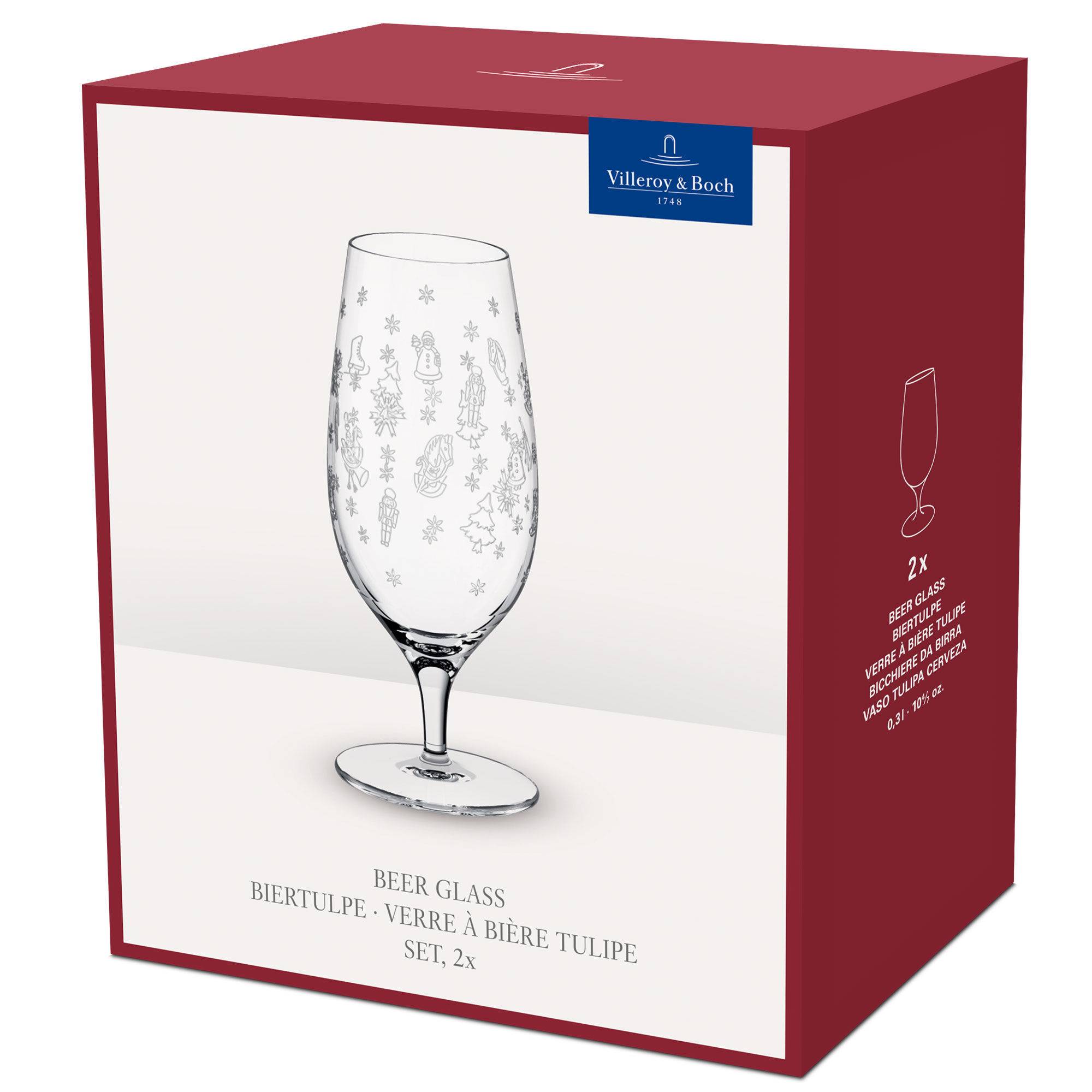 Villeroy & boch Toy’s Delight ölglas 30 cl, 2-pack - Klar