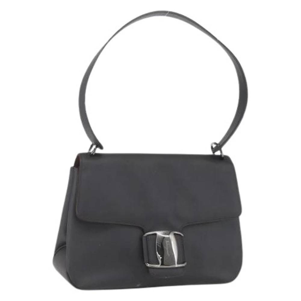 Salvatore Ferragamo Pre-owned Pre-owned Skuldertaske - Vintage - Dame - Brun - ONE SIZE - Uld