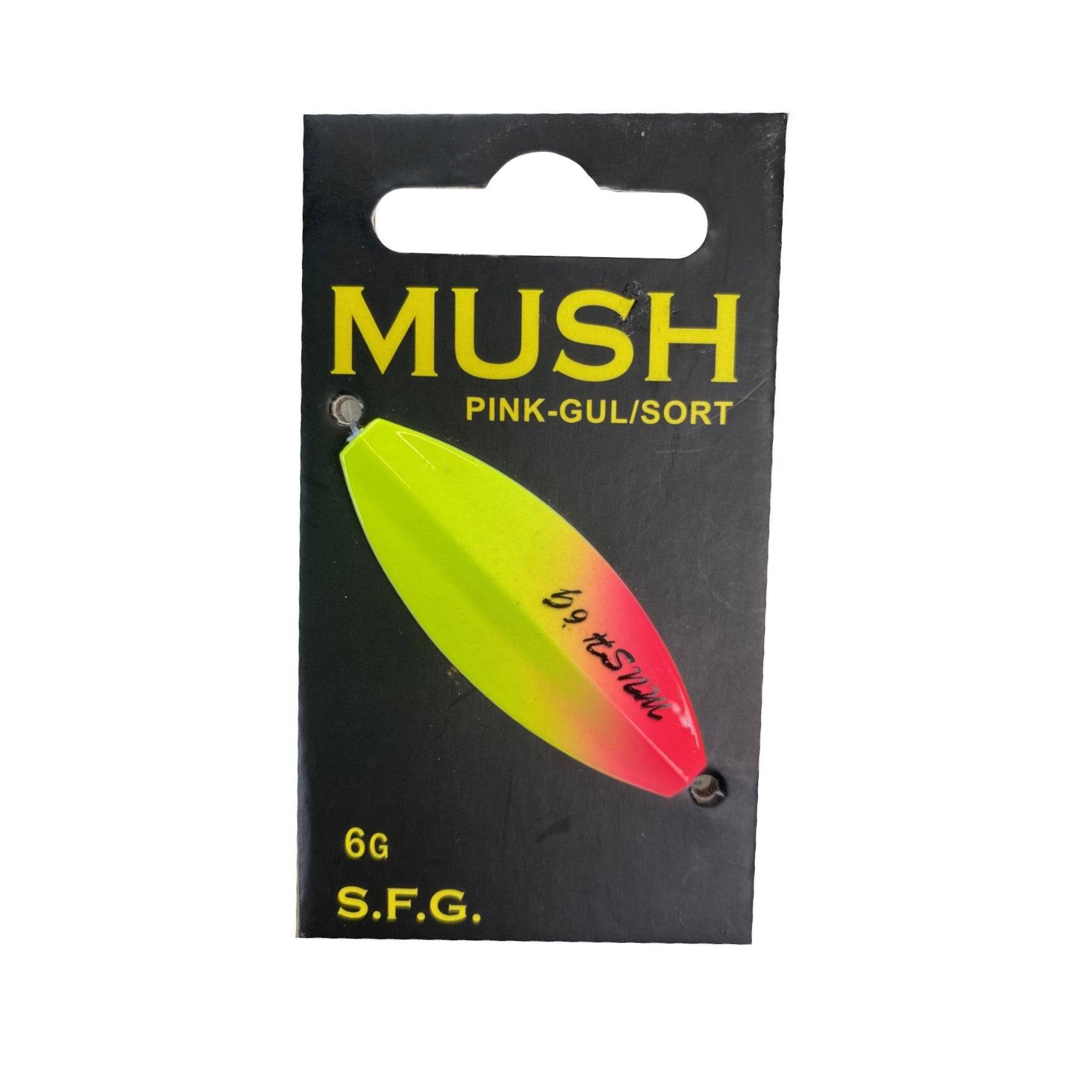 MUSH Gennemløbsblink - Pink-Gul/Sort.