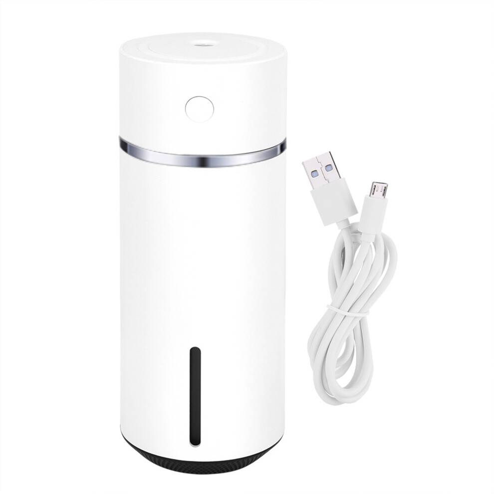 Bærbar mini-luftfugter, fugter dit rum lydløst, 240 ml vandtank med stor kapacitet, lydløst design med lavt strømforbrug, USB-drevet kølespray, F