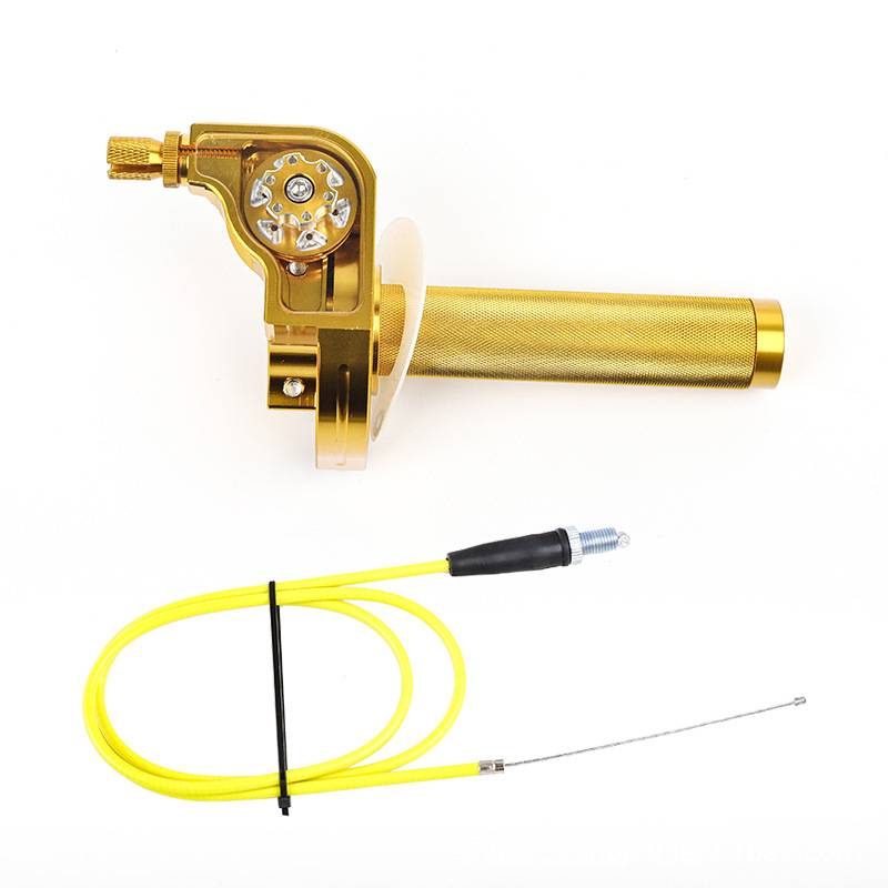 For Moped Scooter ATV Quad Bike Motorcycle Universal Accelerator Throttle Twist Grips Handlebars Cable CNC Aluminum 22mm