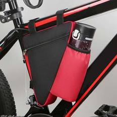 Bike Triangle Frame Bag - Bicycle Cycling Storage Triangle Top Tube Front Pouch Saddle Bag For Road And Mountain Bikes Bike Frame Bag Bicycle Water Bo - Multicolor - Black,Red,Orange,Blue,Black 1