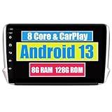 RoverOne Android-system för Peugeot 208 2008 2012-2018 Autoradio GPS-system med navigeringsstereoradio Bluetooth CarPlay DSP full pekskärm