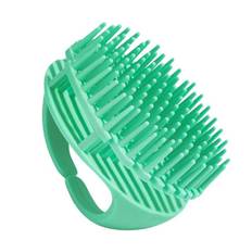 1 st schampo hårbotten massager huvud Kropp hårbotten massage borste hår tvätt borste hårbotten borst huvud skrubber verktyg grön