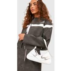 Axelremsväska Med Flera Spännen, White - ONE SIZE